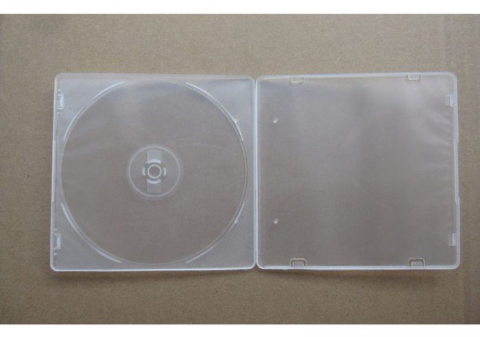 Vỏ đựng đĩa CD/DVD bằng nhựa vuông ( trắng )